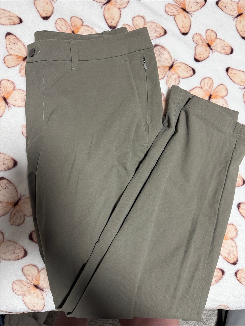 lululemon athletica Men's Olive Green Stretch Chinos